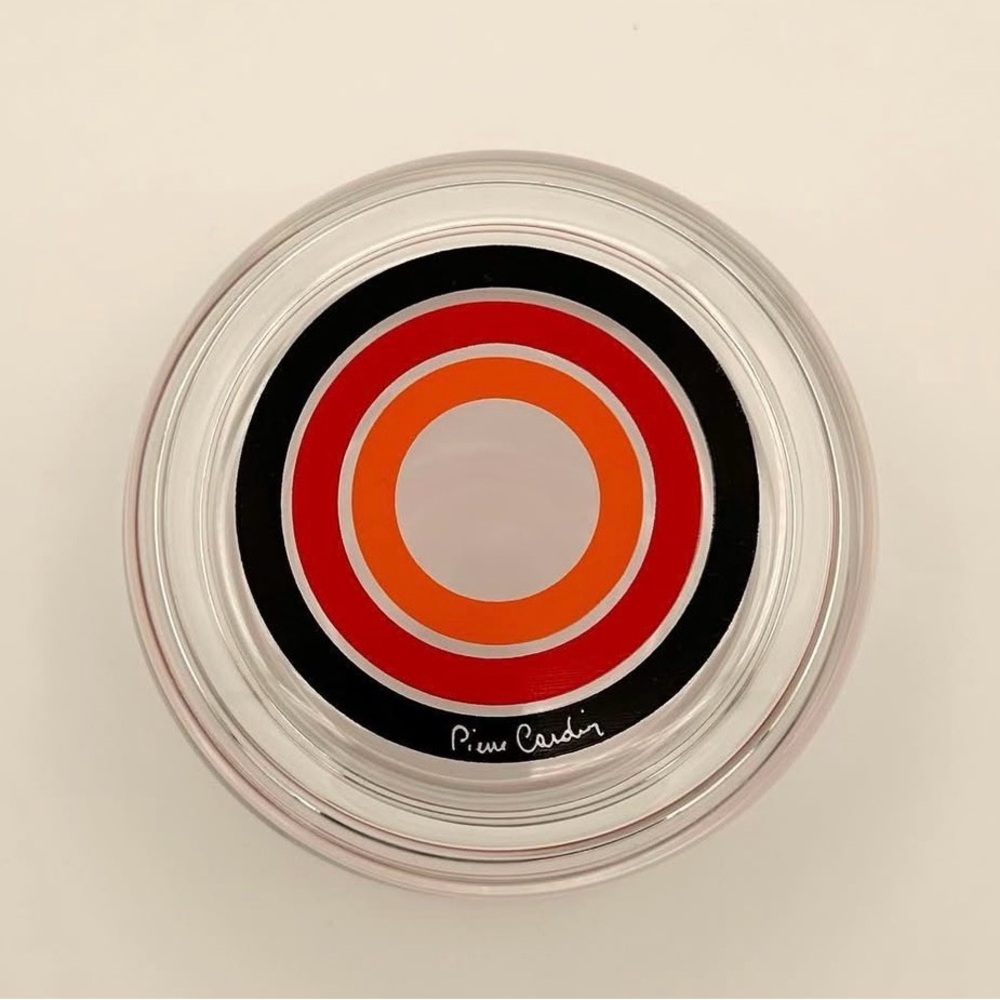 Sasaki Pierre Cardin Mid-Century Vintage Rock Glass Candy Dish